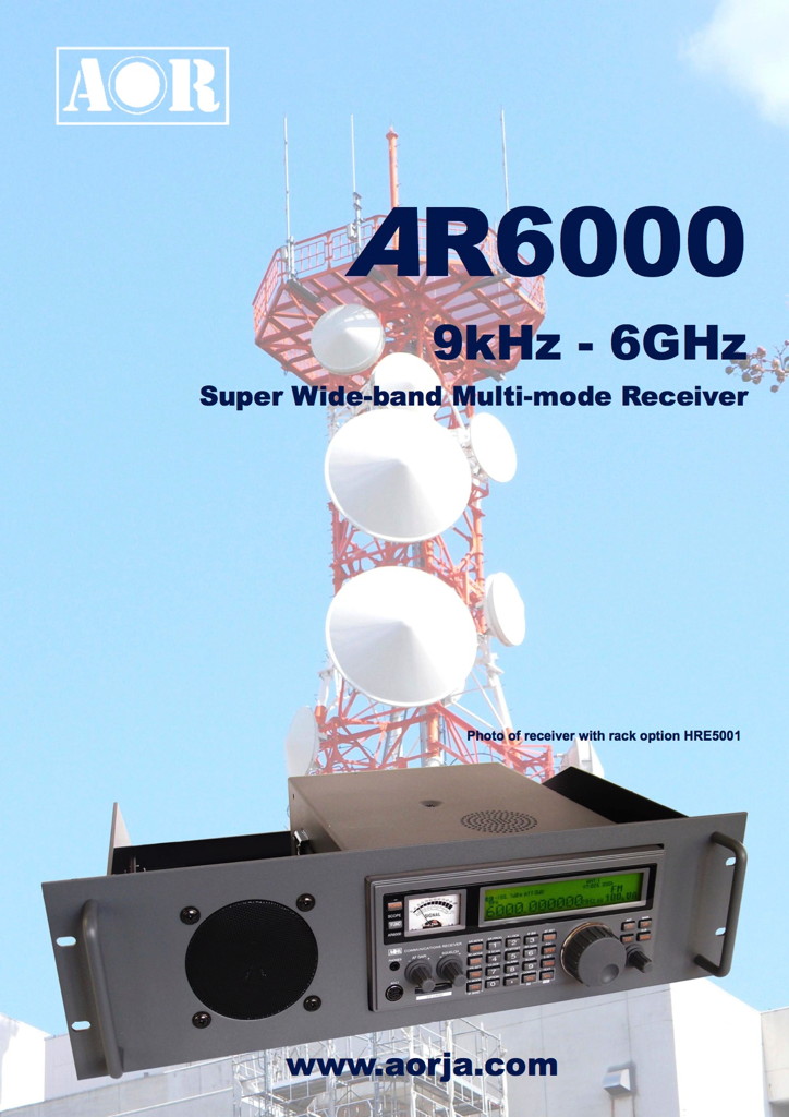 AR6000 | RECEIVERS | AOR,LTD. Authority On Radio Communications